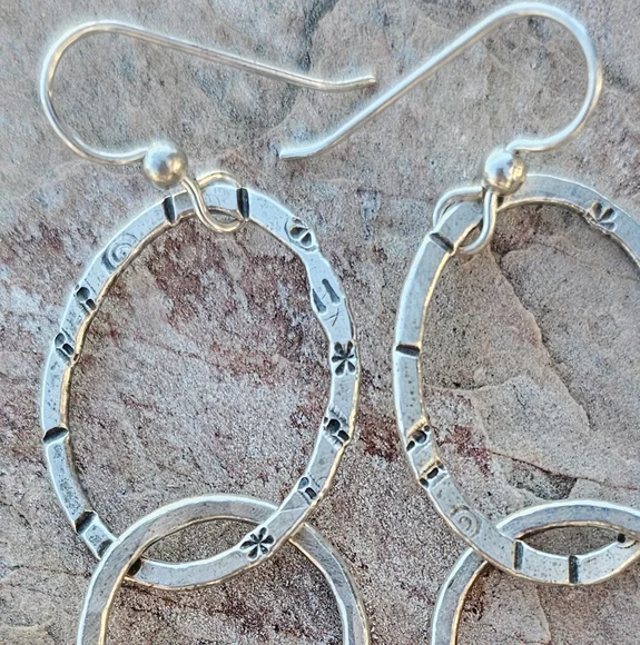 Vtg Sundance Sterling Drop Earrings - Picture 3 of 4